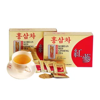 【金蔘】6年根韓國高麗紅蔘茶(100包 盒 共2盒)