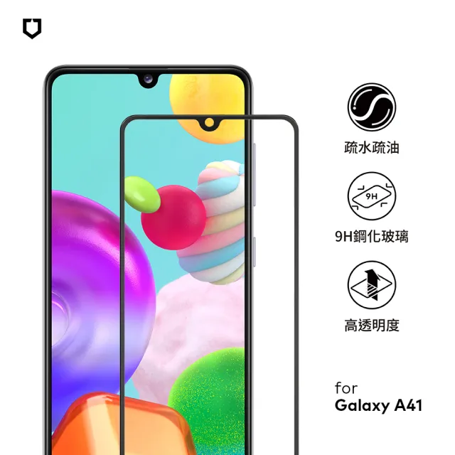 【RHINOSHIELD 犀牛盾】Samsung Galaxy A41/A51/A71 9H 3D滿版玻璃保護貼(3D曲面滿版)