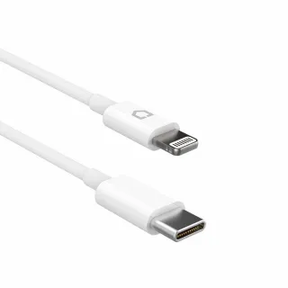 【RHINOSHIELD 犀牛盾】Lightning to USB-C for 1M∣1公尺 白色一般款充電∣傳輸線(iPhone/iPad/Mac適用)