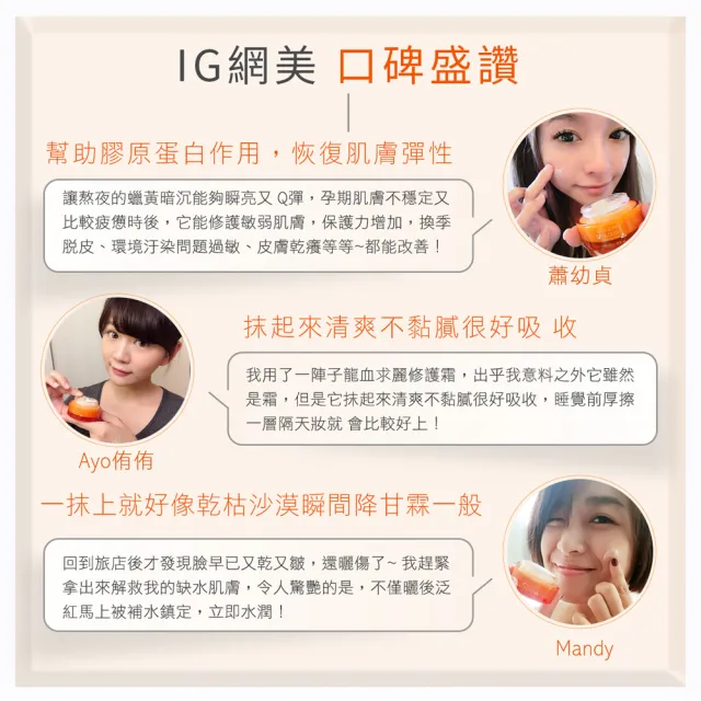 【Jenduoste 珍朵絲特】龍血求麗修護霜35mlX2瓶(保濕Plus版)