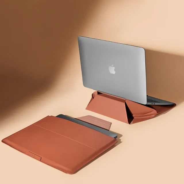 【美國 MOFT】16吋隱形立架筆電包(棕橘色)
