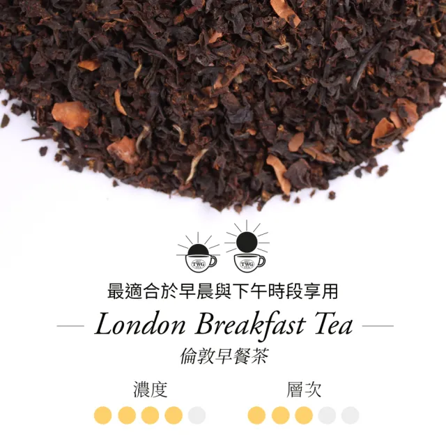 【TWG Tea】手工純棉茶包 倫敦早餐茶 15包/盒(London Breakfast Tea;黑茶)