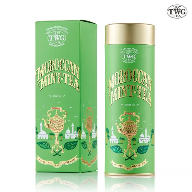 【TWG Tea】頂級訂製茗茶 摩洛哥薄荷綠茶 130g/罐(Moroccan Mint Tea;綠茶)
