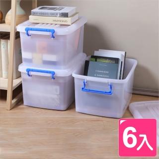 【真心良品】強固型滑輪整理箱25L(6入)