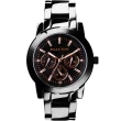 【Relax Time】黑鋼三眼系列腕錶42.5mm(R0800-16-10X)