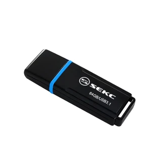【SEKC】64GB USB3.1 Gen1高速隨身碟SDU50(爵士黑)