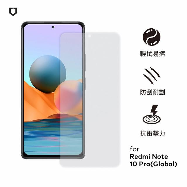 【RHINOSHIELD 犀牛盾】小米 紅米Redmi Note 10 Pro 耐衝擊手機螢幕正面保護貼(獨家耐衝擊材料 原廠出貨)