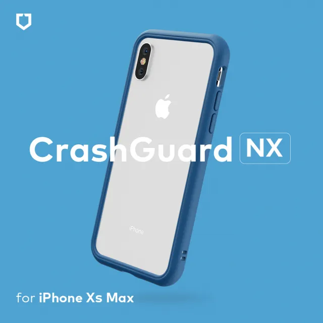 【RHINOSHIELD 犀牛盾】iPhone XS Max 6.5吋 CrashGuard NX 模組化防摔邊框手機保護殼(獨家耐衝擊材料)