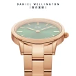 【Daniel Wellington】DW 手錶  Iconic Link Emerald 28mm/32mm森林綠精鋼錶(DW00100421)