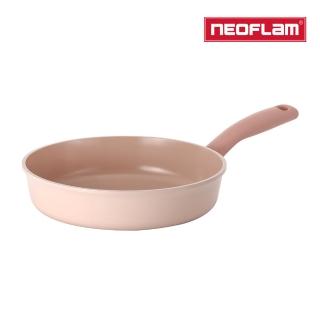 【NEOFLAM】韓國製Sherbet蜜桃雪酪系列 26cm平底鍋無鍋蓋(IH爐可用鍋/非鐵氟龍不沾塗層)