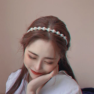 【TDL】韓版氣質甜美時尚珍珠水鑽髮箍髮飾 42-10033