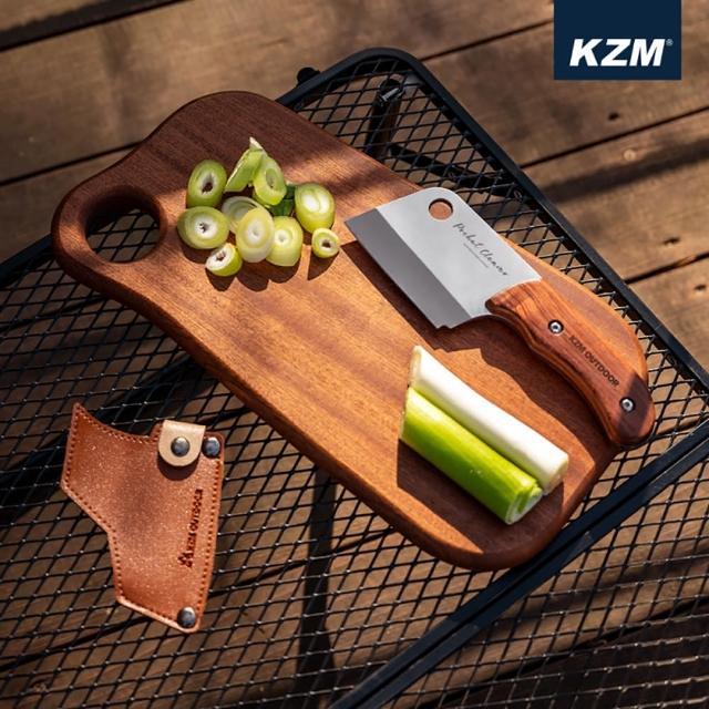KAZMI KZM 質感木柄隨身料理刀