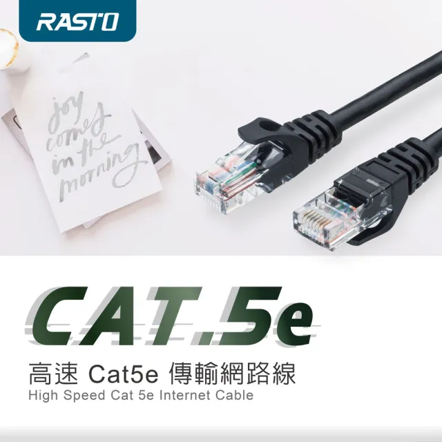 【RASTO】CAT5E 3M 網速100MBPS網路線 REC2