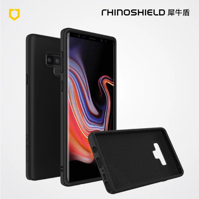 【RHINOSHIELD 犀牛盾】三星Samsung Note 9 SolidSuit防摔背蓋手機保護殼-經典黑(獨家耐衝擊材料 原廠出貨)