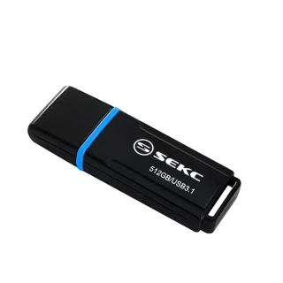 【SEKC】512GB USB3.1 Gen1高速隨身碟SDU50(爵士黑)