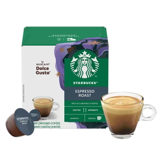 【STARBUCKS 星巴克】多趣酷思 濃縮烘焙咖啡膠囊12顆/盒