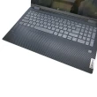 【Ezstick】LENOVO IdeaPad Flex 5 15ITL 15吋 黑色卡夢紋機身貼(含上蓋貼、鍵盤週圍貼、底部貼)