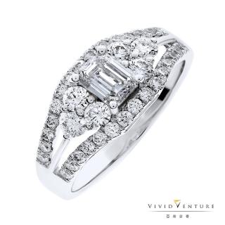 【Vividventure 亞帝芬奇】GIA 50分 DVS2 2VG 鑽石 戒指 璀璨未來(18K金臺)