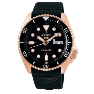 【SEIKO 精工】5 Sports系列潮流機械錶-黑42.5mm(4R36-07G0J/SRPD76K1)