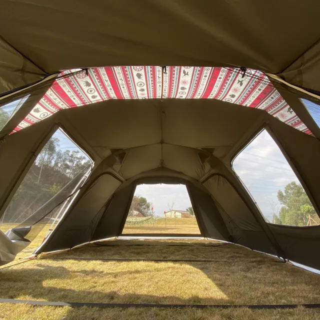 【Outdoorbase】彩繪天空4D帳篷歡樂別墅(二房一廳 TP671 黑膠 非KZM X5)