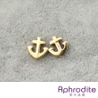 【Aphrodite 愛芙晶鑽】可愛小船錨造型316L鈦鋼耳環