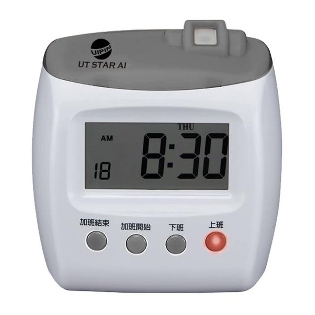 【UIPIN】UT STAR 四欄位指紋型微電腦打卡鐘(贈10人份卡架+10張考勤卡)