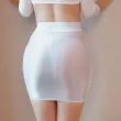 【XOXOXO】閃耀心機油亮薄透情趣性感短裙(角色扮演情趣內衣cosplay情趣睡衣性感睡衣)