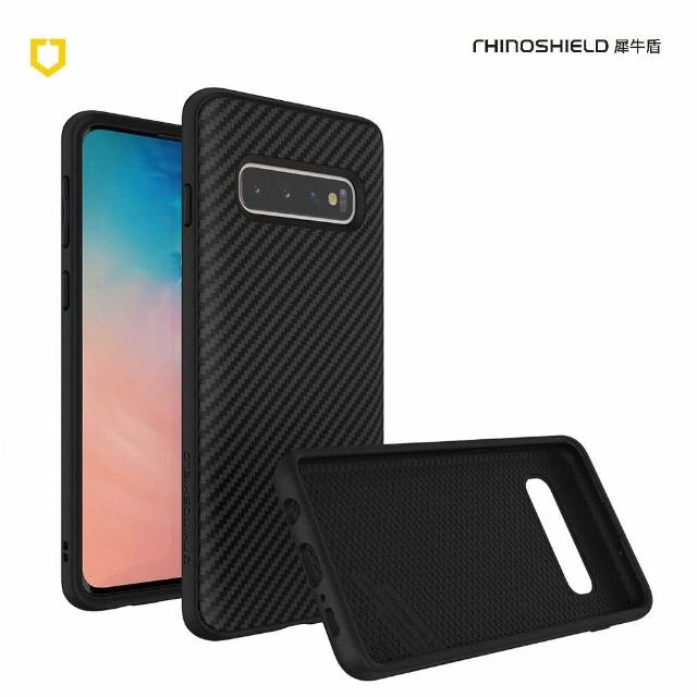 【RHINOSHIELD 犀牛盾】Samsung S9/S10 Series Solidsuit 碳纖維紋路防摔背蓋手機保護殼(獨家耐衝擊材料)