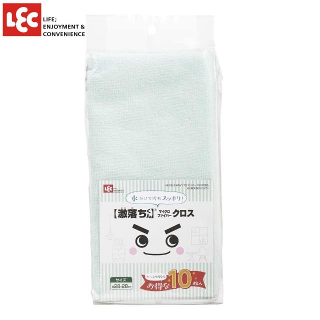 【LEC】激落君超細纖維抹布10入(卡其&淺綠)