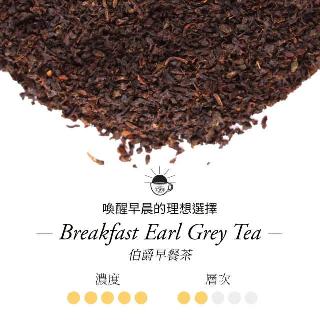 【TWG Tea】手工純棉茶包 伯爵早餐茶 15包/盒(Breakfast Earl Grey;黑茶)