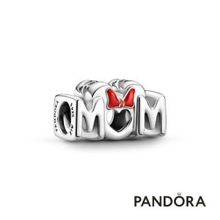 【Pandora官方直營】迪士尼米妮蝴蝶結「MUM」字樣串飾-絕版品