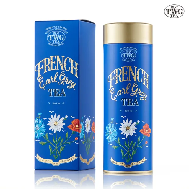 【TWG Tea】頂級訂製茗茶 法式伯爵茶 100g/罐(French Earl Grey;黑茶)