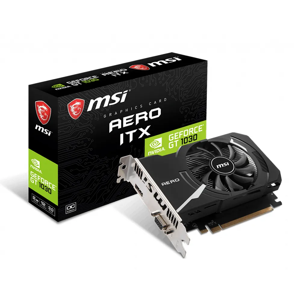 【MSI 微星】GeForce GT 1030 AERO 2GD4 OCV1 顯示卡