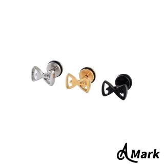【A MARK】個性沙漏時尚造型316L鈦鋼耳釘耳環(3色任選)