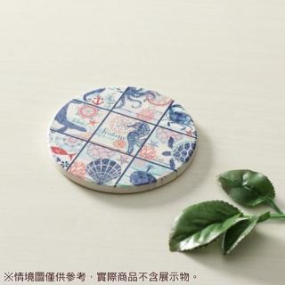 【NITORI 宜得利家居】吸水杯墊 圓形款 海洋(吸水杯墊)