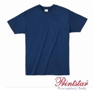 【日本 PRINTSTAR】純棉 4.0 OZ 輕柔T恤-男女同款(海軍藍)