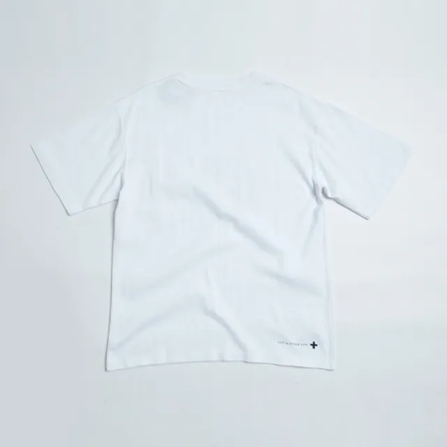 【EDWIN】男裝 PLUS+ 圓LOGO短袖T恤(白色)
