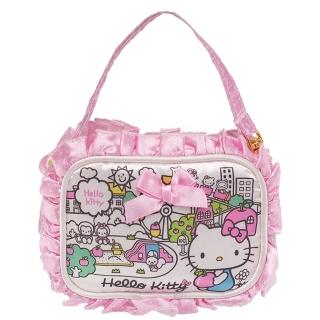 【TDL】Hello Kitty凱蒂貓手提零錢包化妝包收納包收納袋隨身包283769(平輸品)