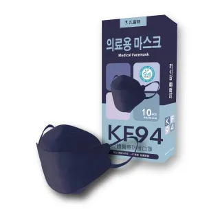 【久富餘】KF94韓版4層立體成人醫療口罩-雙鋼印-魔力歐若拉(10片/盒)