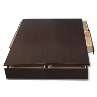 【樂和居】精製木心板3邊抽屜式收納床底-雙人5尺-不含床頭片-七色可選