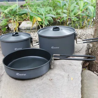 【ADISI】野營套鍋組 AC565016 2-3人適用(戶外露營、聚會、鋁鍋、導熱性佳)