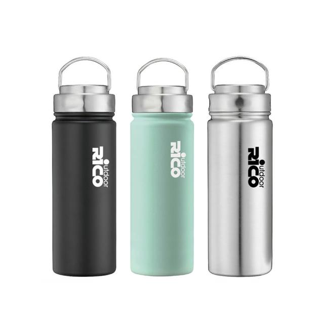 【RICO 瑞可】316不鏽鋼高真空廣口保溫杯550ml(超值2入組)(保溫瓶)