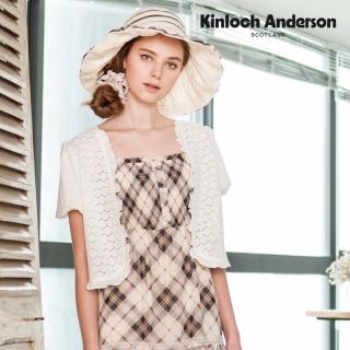 【Kinloch Anderson】優雅溫柔蕾絲後蝴蝶結罩衫 小外套 金安德森女裝(日本素材-藍)