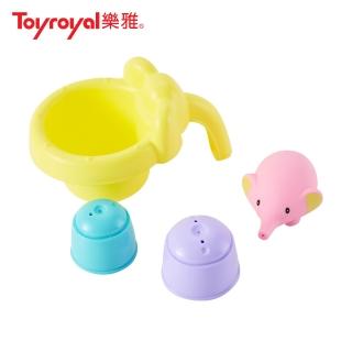 【Toyroyal樂雅 官方直營】Flex繽紛大象洗澡組