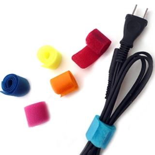 【kiret】彩色魔鬼氈黏扣式收納集線器/電線收納束帶套組(電線收納 整理帶 理線帶 魔術貼)