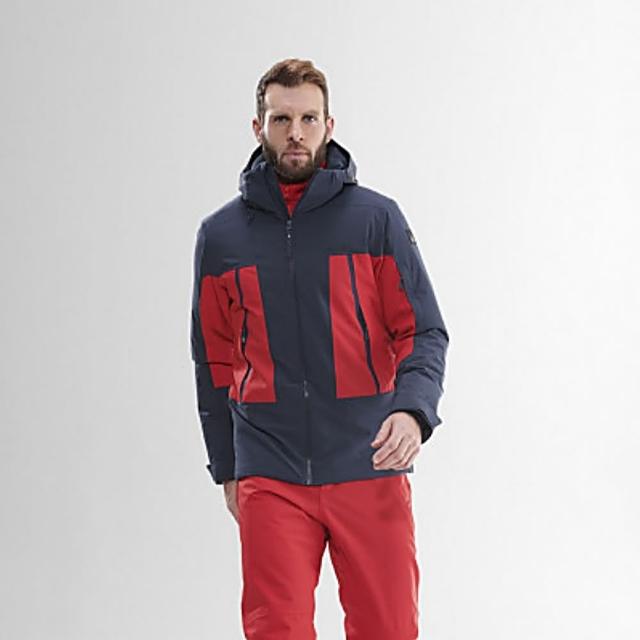 【EiDER】專業2L防水透氣保暖連帽外套/ 9EIV4784 夜幕藍(防水&透氣)