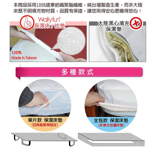 【Wally Fun 窩裡Fun】嬰兒床用保潔墊-平單式 130x70cm(★MIT台灣製造★)