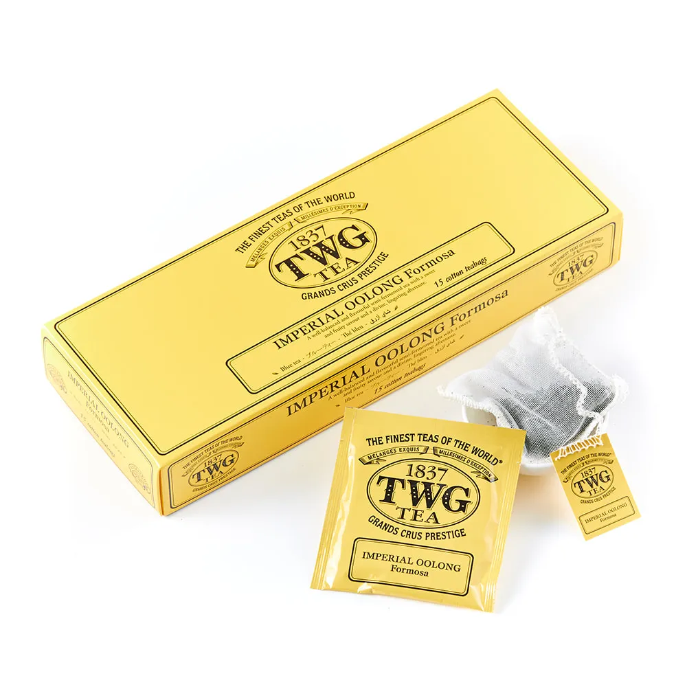 【TWG Tea】手工純棉茶包 皇家烏龍茶 15包/盒(Imperial Oolong;烏龍茶)