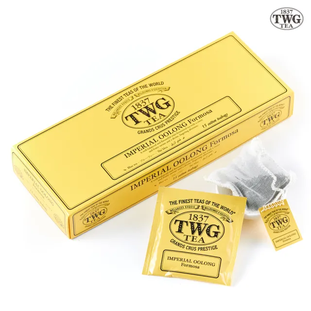 【TWG Tea】手工純棉茶包 皇家烏龍茶 15包/盒(Imperial Oolong;烏龍茶)