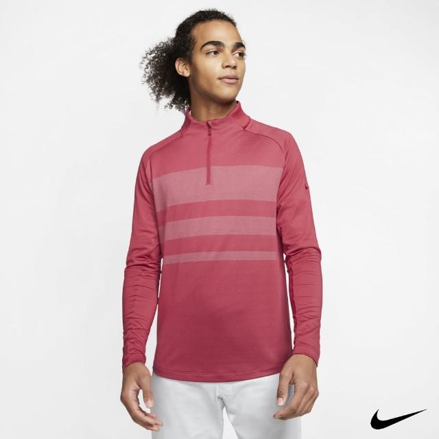 【NIKE GOLF】Nike Golf Dri-FIT Vapor 男 1/2拉鍊長袖上衣/高爾夫球衫 紅 BV0391-609